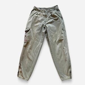 Bugle Boy Y2K Cargo Pants Men’s 32 Military Grunge Skater Tan Gray Khaki Green
